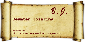 Beamter Jozefina névjegykártya